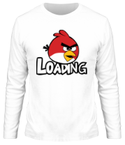 Мужская футболка длинный рукав Angry Birds Loading фото