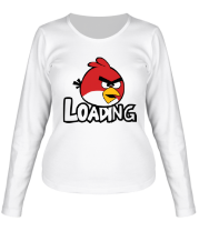 Женская футболка длинный рукав Angry Birds Loading фото
