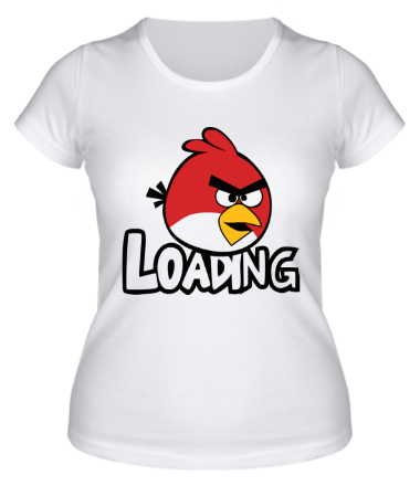 Женская футболка Angry Birds Loading