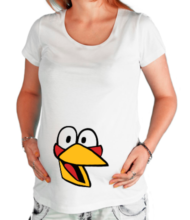 Футболка для беременных Angry Birds Jake Face