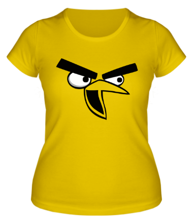 Женская футболка Angry Birds Chuck Face