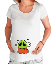 Футболка для беременных Angry Birds Baron Face фото