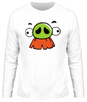 Мужская футболка длинный рукав Angry Birds Baron Face фото