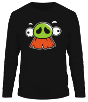 Мужская футболка длинный рукав Angry Birds Baron Face фото