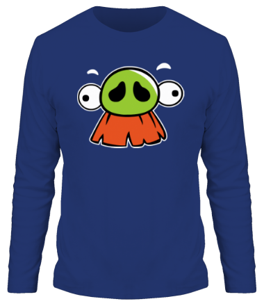 Мужская футболка длинный рукав Angry Birds Baron Face