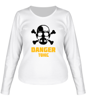 Женская футболка длинный рукав Danger Toxic фото