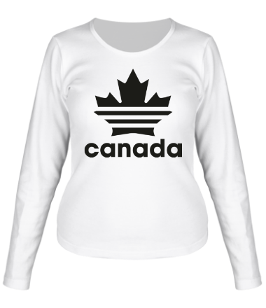 Женская футболка длинный рукав Canada