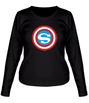 Женская футболка длинный рукав Captain Superman фото