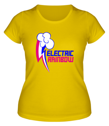 Женская футболка Electric Rainbow