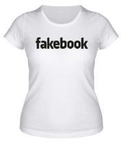 Женская футболка FakeBook фото