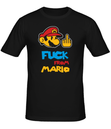 Мужская футболка Fuck from Mario