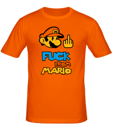 Мужская футболка Fuck from Mario