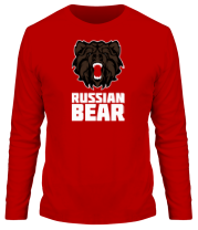 Мужская футболка длинный рукав Russian Bear фото
