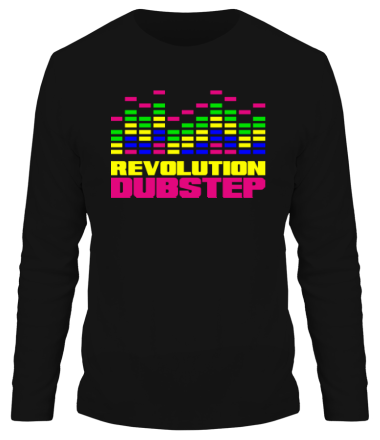 Мужская футболка длинный рукав Revolution DubStep