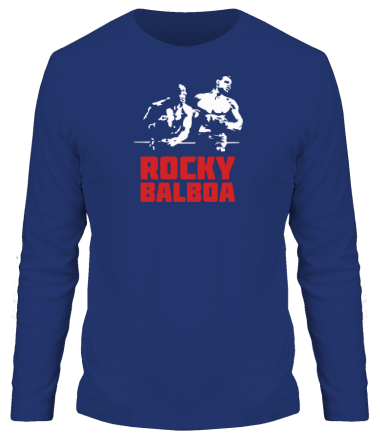 Мужская футболка длинный рукав Rocky Balboa
