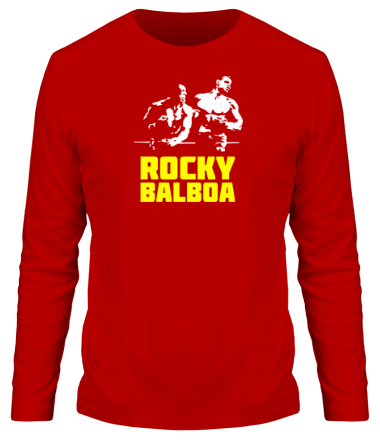 Мужская футболка длинный рукав Rocky Balboa