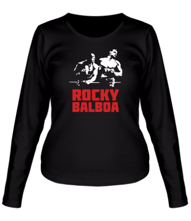 Женская футболка длинный рукав Rocky Balboa