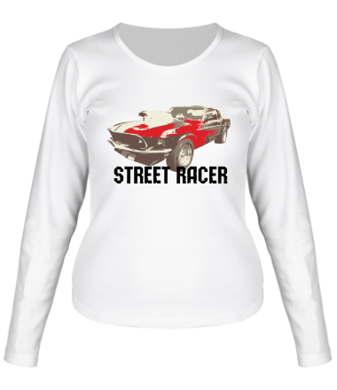 Женская футболка длинный рукав Street racer