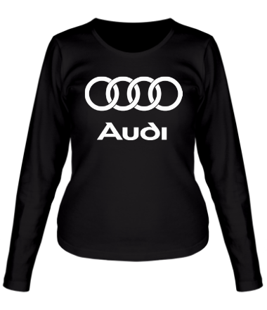Женская футболка длинный рукав Audi