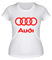 Женская футболка Audi фото