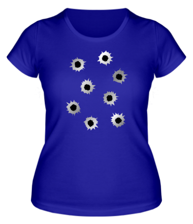 Женская футболка Отверстия от пуль