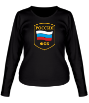 Женская футболка длинный рукав ФСБ России фото