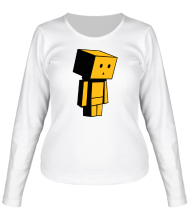 Женская футболка длинный рукав Человек коробка