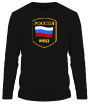 Мужская футболка длинный рукав МВД России фото