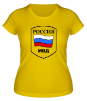 Женская футболка МВД России фото