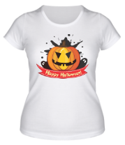 Женская футболка Happy Halloween фото