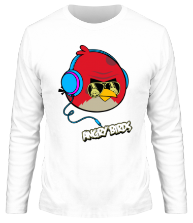 Мужская футболка длинный рукав Angry Birds Music