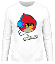 Мужская футболка длинный рукав Angry Birds Music
