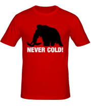 Мужская футболка Mamont never cold! фото