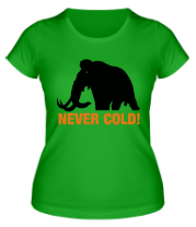 Женская футболка Mamont never cold! фото