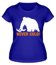 Женская футболка Mamont never cold! фото