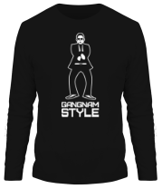 Мужская футболка длинный рукав Gangnam style фото