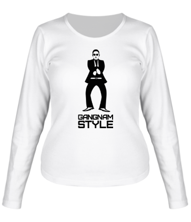 Женская футболка длинный рукав Gangnam style