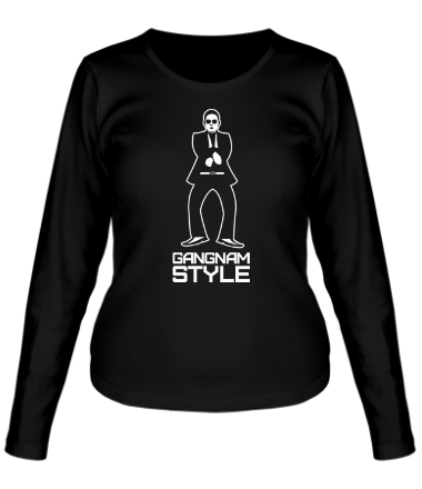 Женская футболка длинный рукав Gangnam style