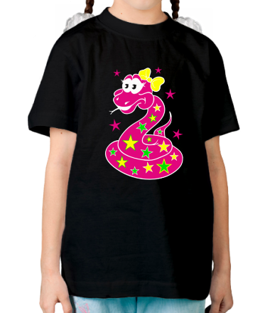 Детская футболка Яркая змеюшка