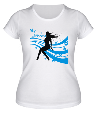 Женская футболка Sky princess