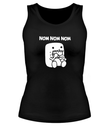 Женская майка борцовка Nom Nom Nom