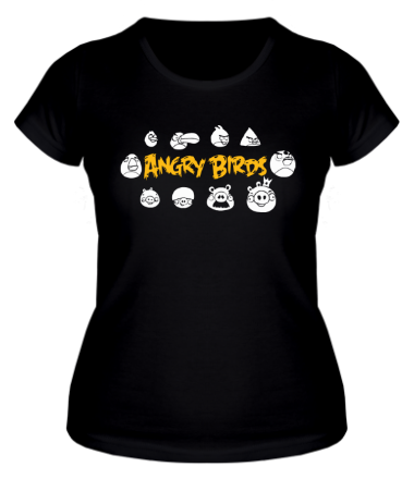 Женская футболка Angry Birds Sketch