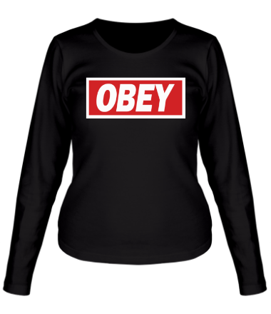 Женская футболка длинный рукав Obey