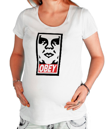 Футболка для беременных Obey the Giant