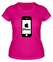 Женская футболка Apple iPhone фото