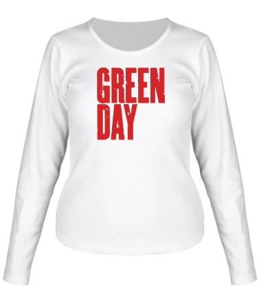 Женская футболка длинный рукав Green Day