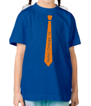 Детская футболка Стильный оранжевый галстук фото