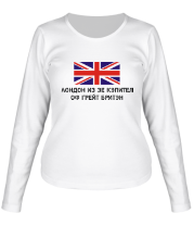 Женская футболка длинный рукав Лондон из зе Кэпител оф Грейт Бритэн фото