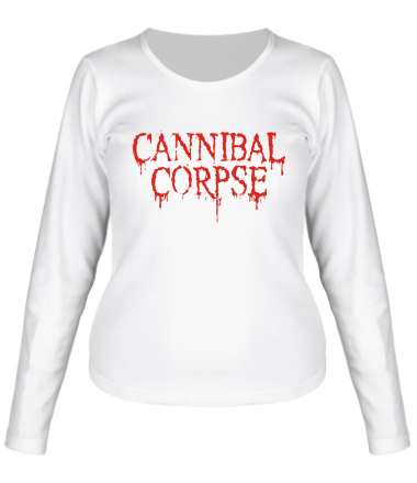 Женская футболка длинный рукав Cannibal Corpse