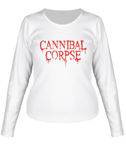 Женская футболка длинный рукав Cannibal Corpse фото